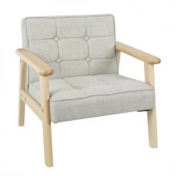 Commodes enfant Soldes 5 Altobuy Fauteuils Et Poufs Enfant Fauteuil Enfant Gris Avec Dossier Capitonné