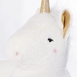 Maisons Du Monde Fauteuils Et Poufs Enfant Fauteuil Licorne Blanc Rose Et Doré -Commodes enfant Soldes fauteuil licorne blanc rose et dore 1000 14 24 194528 3