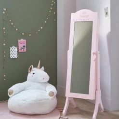 Maisons Du Monde Fauteuils Et Poufs Enfant Fauteuil Licorne Blanc Rose Et Doré -Commodes enfant Soldes fauteuil licorne blanc rose et dore 1000 14 24 194528 9