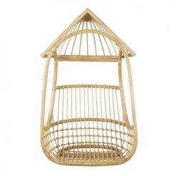 Maisons Du Monde Fauteuils Et Poufs Enfant Fauteuil Suspendu Enfant En Rotin Et Métal Beige