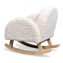 Mathi Design Fauteuils Et Poufs Enfant Mini Fauteuil à Bascule Blanc -Commodes enfant Soldes mini fauteuil a bascule blanc 2