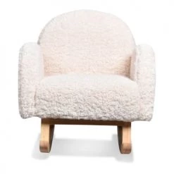 Mathi Design Fauteuils Et Poufs Enfant Mini Fauteuil à Bascule Blanc -Commodes enfant Soldes mini fauteuil a bascule blanc 3