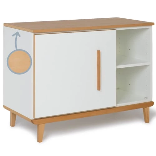 Wookids Commodes Enfant Petit Meuble 1 Porte Blanc 2 Wookids Commodes Enfant Petit Meuble 1 Porte Blanc – Image 2