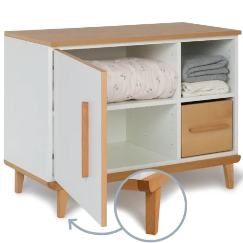 Wookids Commodes Enfant Petit Meuble 1 Porte Blanc 3 Wookids Commodes Enfant Petit Meuble 1 Porte Blanc – Image 3