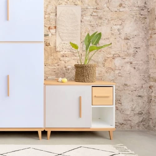 Wookids Commodes Enfant Petit Meuble 1 Porte Blanc 4 Wookids Commodes Enfant Petit Meuble 1 Porte Blanc – Image 4