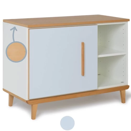 Wookids Commodes Enfant Petit Meuble 1 Porte Bleu Ciel 2 Wookids Commodes Enfant Petit Meuble 1 Porte Bleu Ciel – Image 2