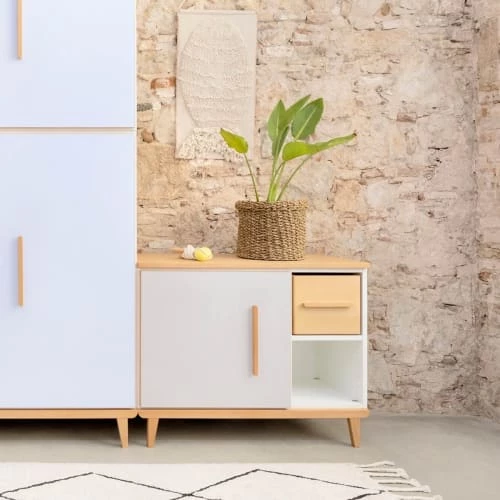 Wookids Commodes Enfant Petit Meuble 1 Porte Bleu Ciel 4 Wookids Commodes Enfant Petit Meuble 1 Porte Bleu Ciel – Image 4