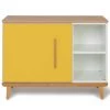 Wookids Commodes Enfant Petit Meuble 1 Porte Jaune Soleil