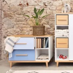 Wookids Commodes Enfant Petit Meuble 2 Tiroirs Blanc -Commodes enfant Soldes petit meuble 2 tiroirs blanc 3