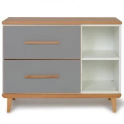 Commodes enfant Soldes 17 Wookids Commodes Enfant Petit Meuble 2 Tiroirs Gris Ardoise