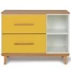 Wookids Commodes Enfant Petit Meuble 2 Tiroirs Jaune Soleil