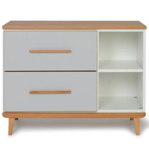 Wookids Commodes Enfant Petit Meuble 2 Tiroirs Manhattan Gris 1 Wookids Commodes Enfant Petit Meuble 2 Tiroirs Manhattan Gris