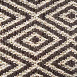 Beliani Fauteuils Et Poufs Enfant Pouf En Laine 60 X 60 Cm Marron Beige Et Blanc -Commodes enfant Soldes pouf en laine 60 x 60 cm marron beige et blanc 3