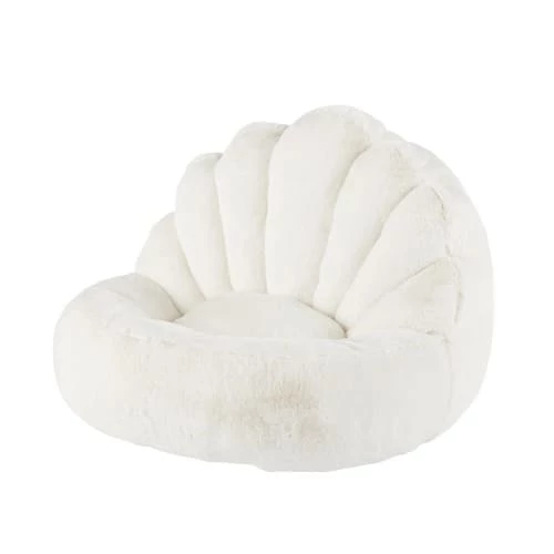 Maisons Du Monde Fauteuils Et Poufs Enfant Pouf Enfant Coquille Imitation Fourrure écrue 2 Maisons Du Monde Fauteuils Et Poufs Enfant Pouf Enfant Coquille Imitation Fourrure écrue – Image 2