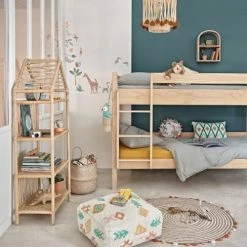 Maisons Du Monde Fauteuils Et Poufs Enfant Pouf Enfant Imprimé Berbère écru, Vert, Orange Et Jaune -Commodes enfant Soldes pouf enfant imprime berbere ecru vert orange et jaune 1000 4 35 225781 6
