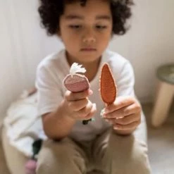 Lorena Canals Fauteuils Et Poufs Enfant Pouf Enfant Ludique Beige En Coton D50cm -Commodes enfant Soldes pouf enfant ludique beige en coton d50cm 3