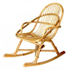 Saudara Collections Tables Et Chaises Enfant Rocking-chair Enfant En Rotin Naturel