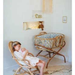Saudara Collections Tables Et Chaises Enfant Rocking-chair Enfant En Rotin Naturel -Commodes enfant Soldes rocking chair enfant en rotin naturel 4