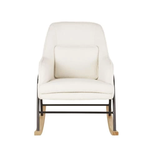 Maisons Du Monde Fauteuils Et Poufs Enfant Rocking Chair Enfant Moumoute Blanche Et Métal Noir 2 Maisons Du Monde Fauteuils Et Poufs Enfant Rocking Chair Enfant Moumoute Blanche Et Métal Noir – Image 2
