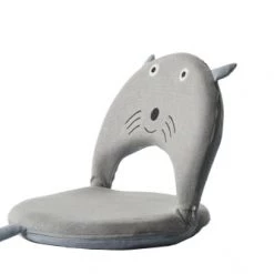 Crochetts Tables Et Chaises Enfant Siège Mousse 100% Coton Gris -Commodes enfant Soldes siege mousse 100 coton gris 2