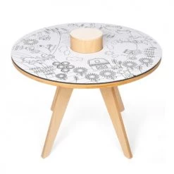 Commodes enfant Soldes 25 Drawin’table Tables Et Chaises Enfant Table à Dessiner Multifonction En Bois D70 Cm