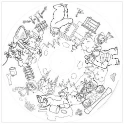 Drawin’table Tables Et Chaises Enfant Table à Dessiner Multifonction En Bois D70 Cm -Commodes enfant Soldes table a dessiner multifonction en bois d70 cm 8