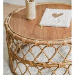Saudara Collections Tables Et Chaises Enfant Table Basse Rotin -Commodes enfant Soldes table basse rotin 3