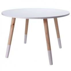Wadiga Tables Et Chaises Enfant Table Enfant Ronde Bois Blanc
