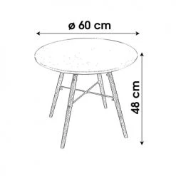 Wadiga Tables Et Chaises Enfant Table Enfant Ronde Bois Blanc -Commodes enfant Soldes table enfant ronde bois blanc 6