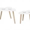 Bloomingville Tables Et Chaises Enfant Tables Nuages En Bois L45/55cm - Lot De 2