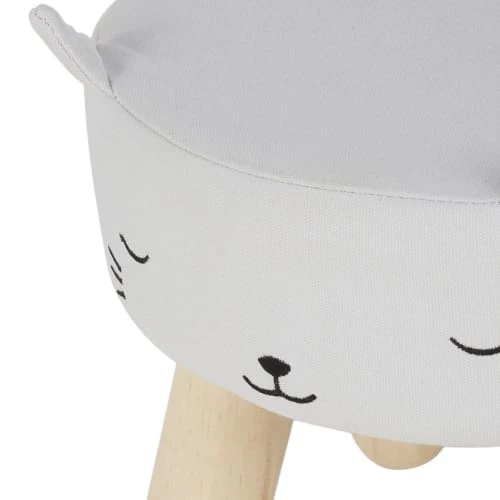 Maisons Du Monde Fauteuils Et Poufs Enfant Tabouret Chat Gris, 30.5x30.5x30 3 Maisons Du Monde Fauteuils Et Poufs Enfant Tabouret Chat Gris, 30.5x30.5x30 – Image 3