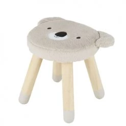 Maisons Du Monde Fauteuils Et Poufs Enfant Tabouret Koala Gris Et Noir, 30x30x30.5