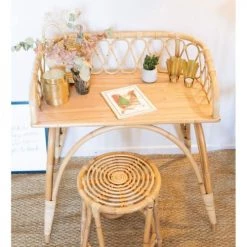 Saudara Collections Tables Et Chaises Enfant Tabouret Rotin 4 Pieds -Commodes enfant Soldes tabouret rotin 4 pieds 3